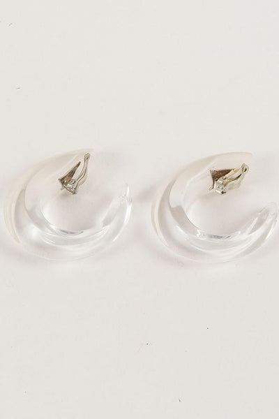 Lucite Hoop Earrings