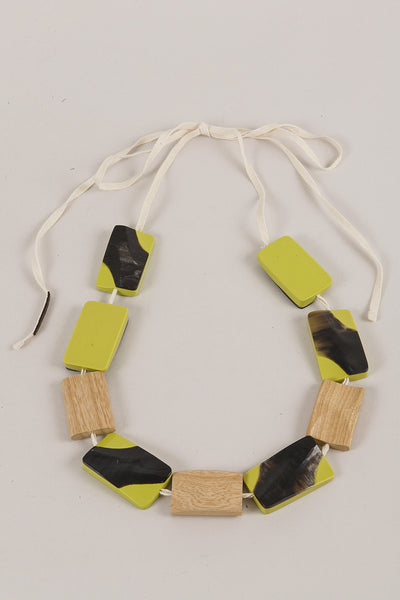 Wood and Resin Necklace