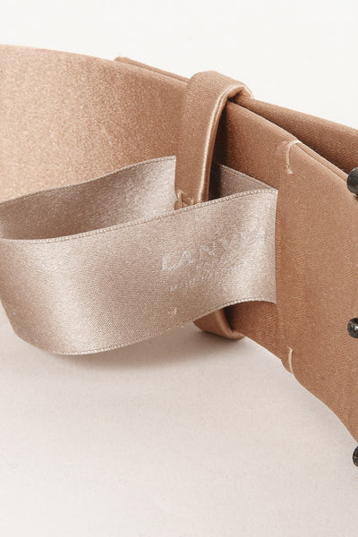 Blush Belt With Embellished Buckle