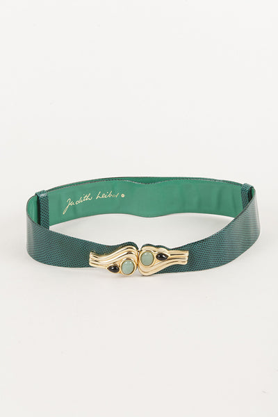 Green Belt with Jewel Style Clasp